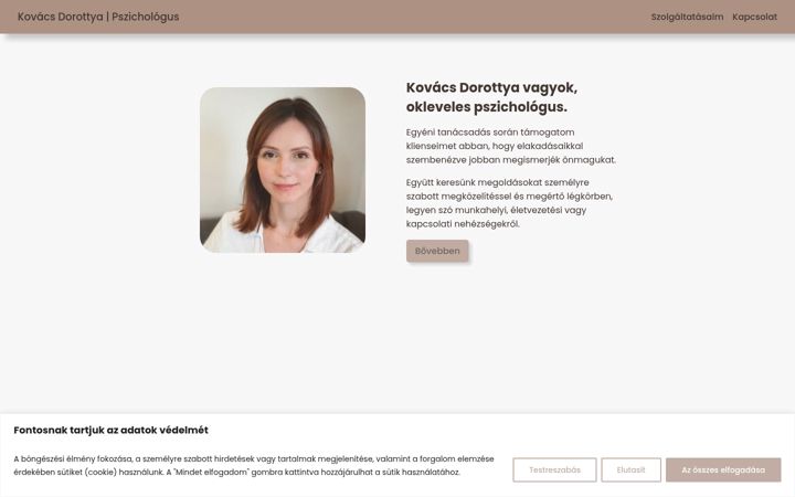 Screenshot of kovacsdorottya.info