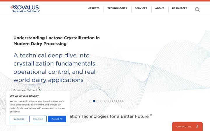 Screenshot of kovalus.com