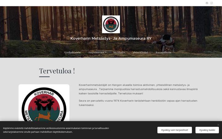 Screenshot of koverharinmetsastajat.com