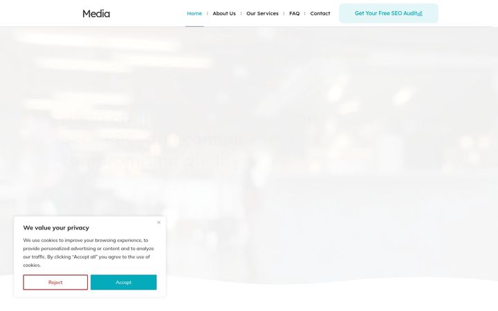 Screenshot of kovinmedia.com