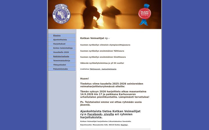 Screenshot of kovo.fi