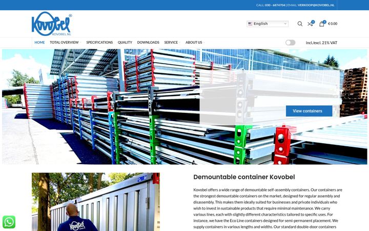 Screenshot of kovobel.nl
