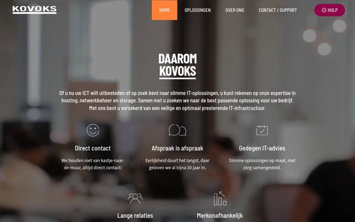 Screenshot of kovoks.nl