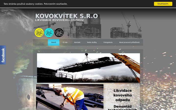 Ekraanipilt saidist kovokvitek.cz