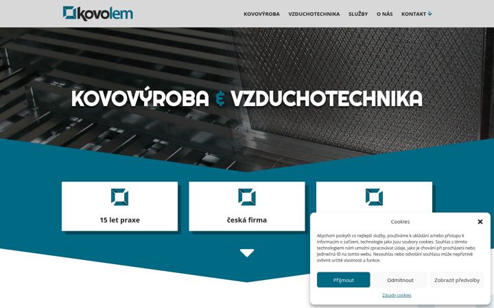 Ekraanipilt saidist kovolem.cz