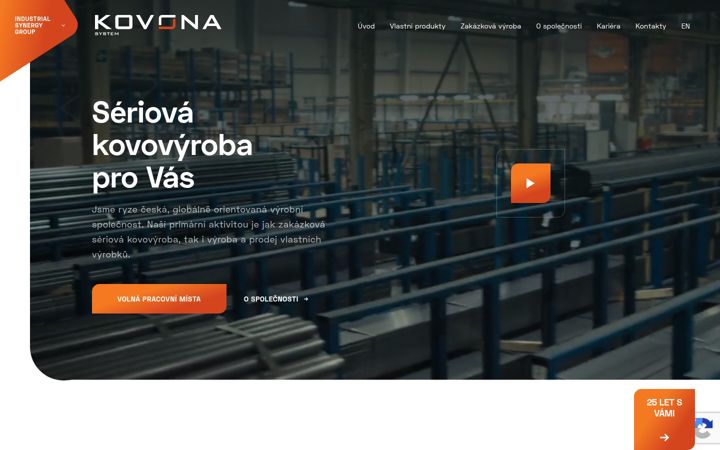 Screenshot of kovona.cz