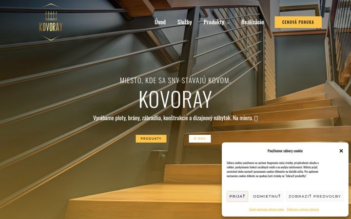 Screenshot of kovoray.sk