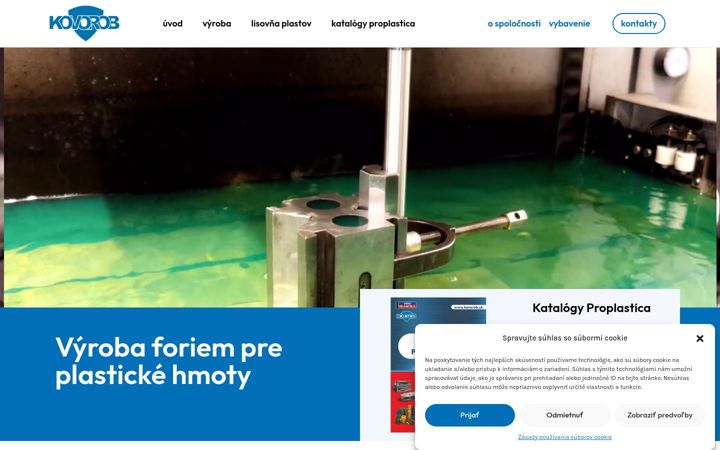 Ekraanipilt saidist kovorob.sk