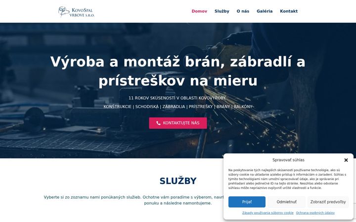 Screenshot of kovospal.sk