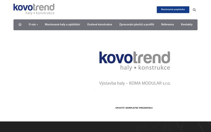 Screenshot of kovotrend.cz