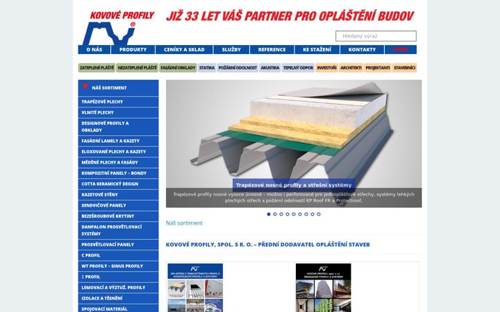 Screenshot of kovprof.cz