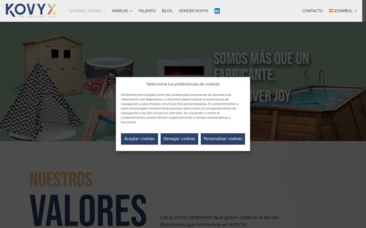 Screenshot of kovyx.com