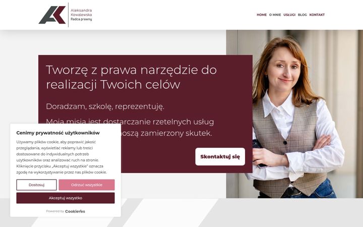 Screenshot of kowalewska-kancelaria.pl