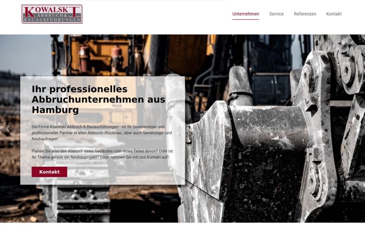 Screenshot of kowalski-abbruch-bau.de