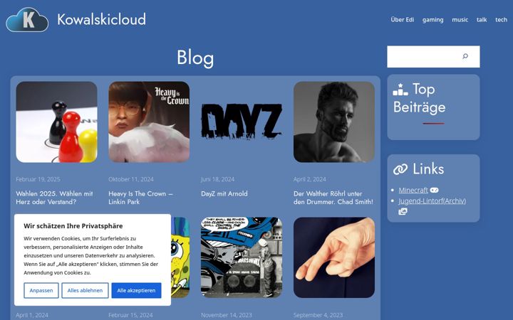 Screenshot of kowalskicloud.de