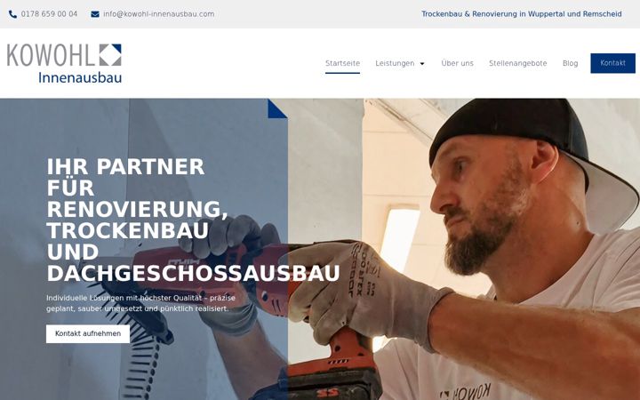 Screenshot of kowohl-innenausbau.com