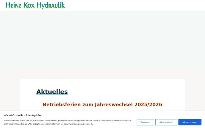 Screenshot of kox-hydraulik.de