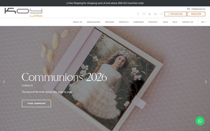 Screenshot of koylab.com