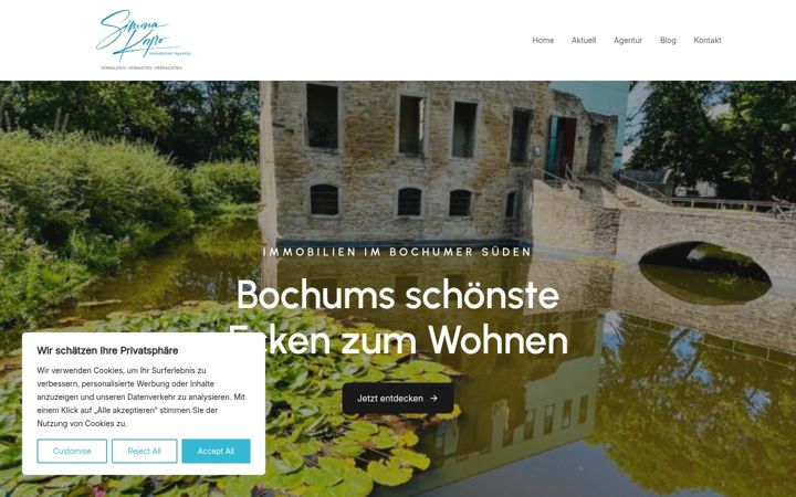Screenshot of koyro-immobilien.de