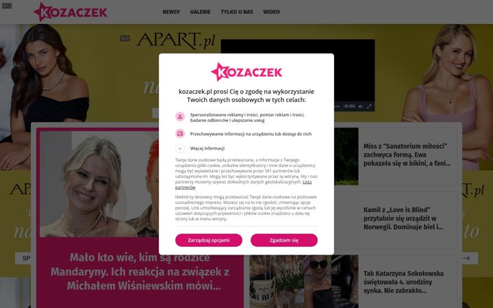 Screenshot of kozaczek.pl