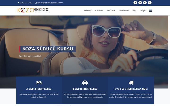 Screenshot of kozasurucukursu.com.tr