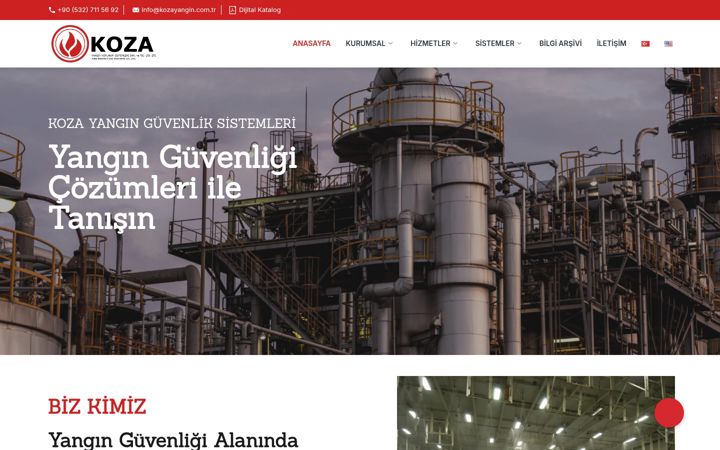 Screenshot of kozayangin.com.tr