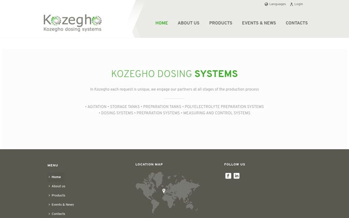 Skærmbillede af kozegho.com