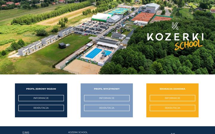 Screenshot of kozerkischool.pl