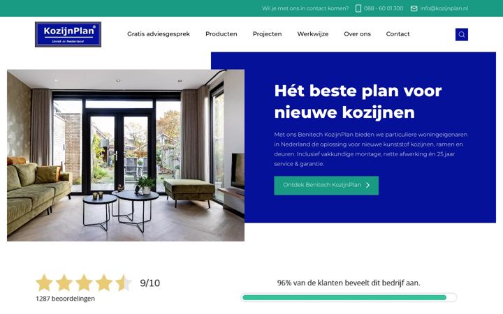 Screenshot of kozijnplan.nl