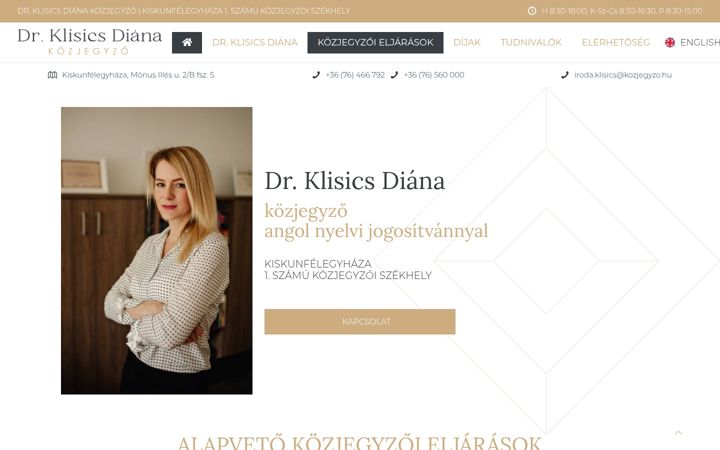 Screenshot of kozjegyzokiskunfelegyhaza.hu
