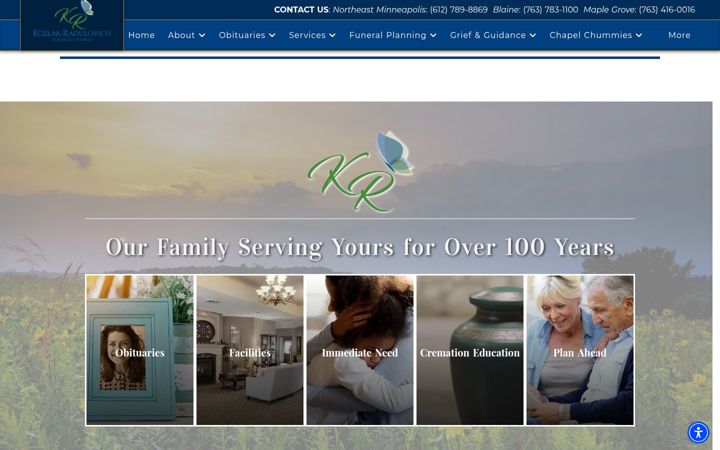 Screenshot of kozlakradulovich.com
