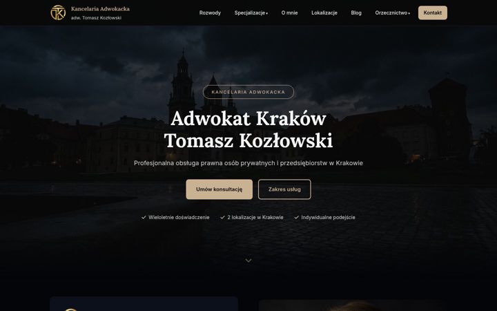 Screenshot of kozlowski-adwokat.pl