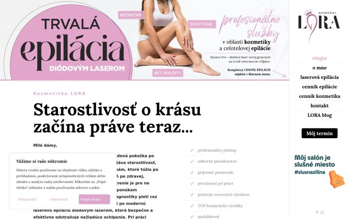 Screenshot of kozmetickalora.sk