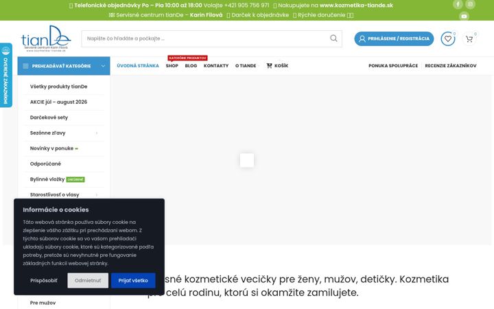 Screenshot of kozmetika-tiande.sk