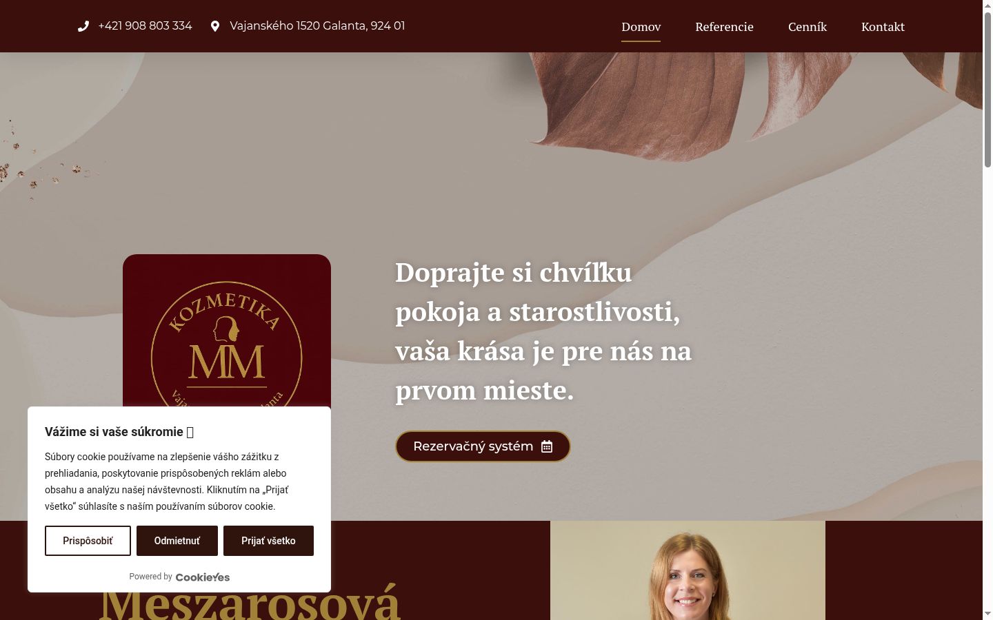Screenshot tal-banner tal-kunsens muri qabel kwalunkwe interazzjoni