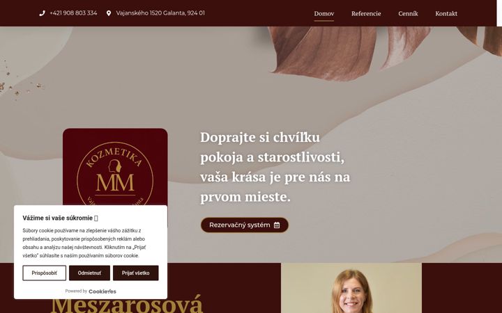 Screenshot of kozmetikagalanta.sk