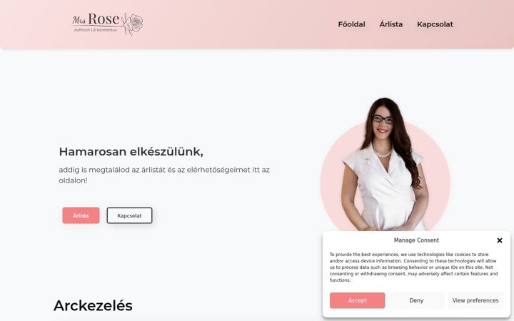 Screenshot of kozmetikaszeged.hu