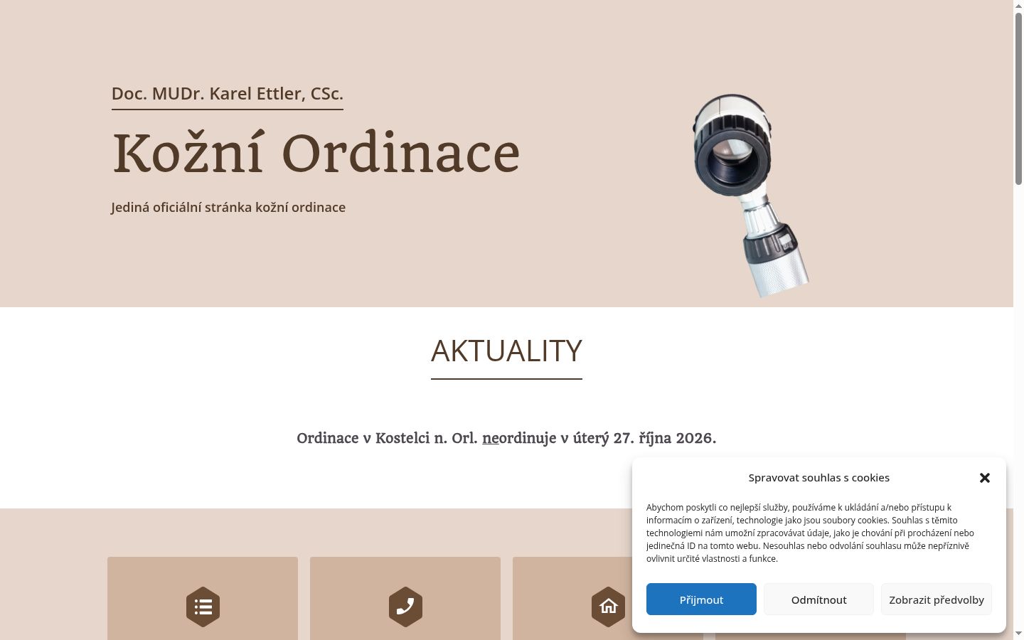 Snímka obrazovky banera súhlasu zobrazeného pred akoukoľvek interakciou