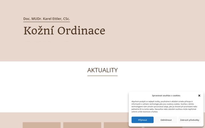 Screenshot of kozni-ettler.cz