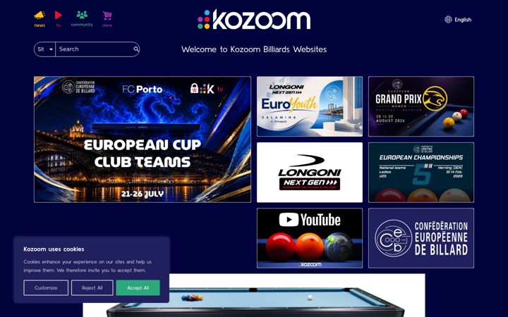 Screenshot of kozoom.com