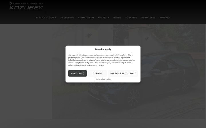 Screenshot of kozubek.org