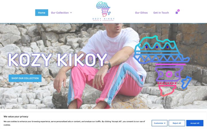 Skærmbillede af kozykikoy.com