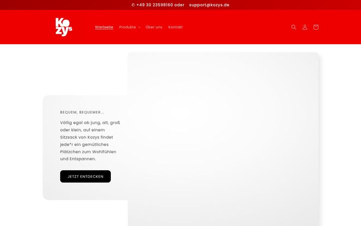 Screenshot of kozys.de
