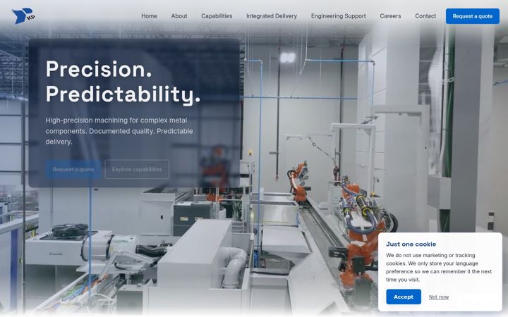 Screenshot of kp-components.com