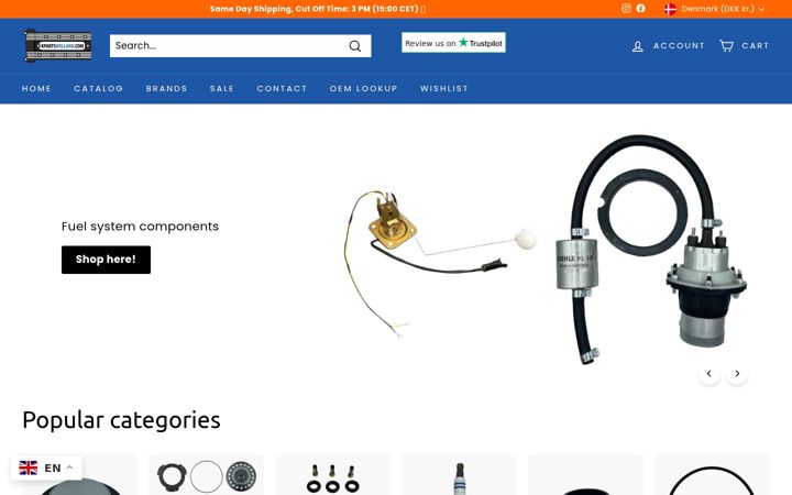 Screenshot of kpartsholland.com