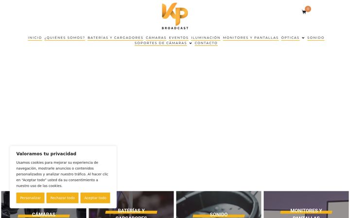 Screenshot of kpbroadcast.com