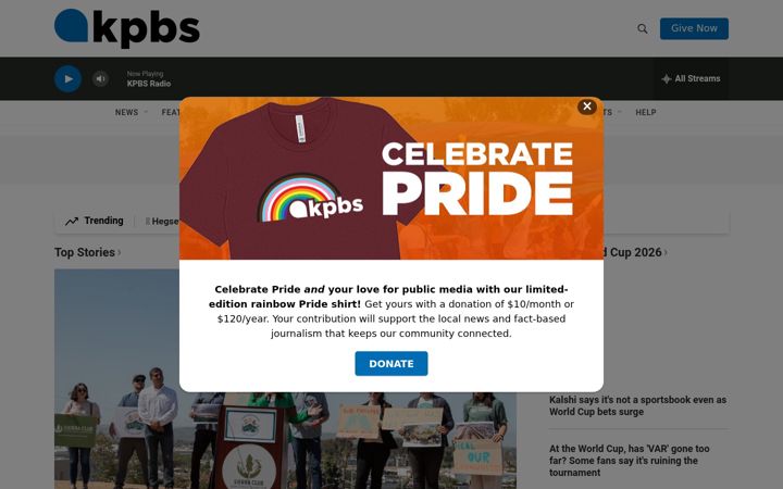 Screenshot του kpbs.org