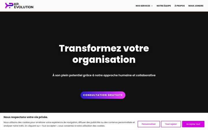 Screenshot of kpevolution.com