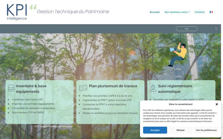 Screenshot of kpi-intelligence.com
