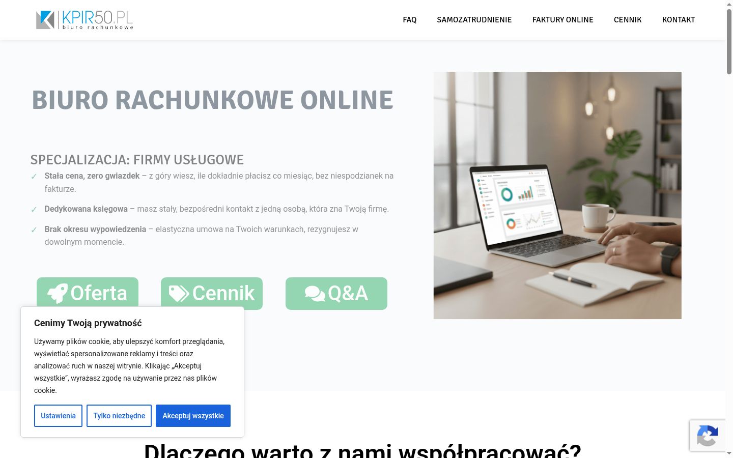 Screenshot tal-banner tal-kunsens muri qabel kwalunkwe interazzjoni